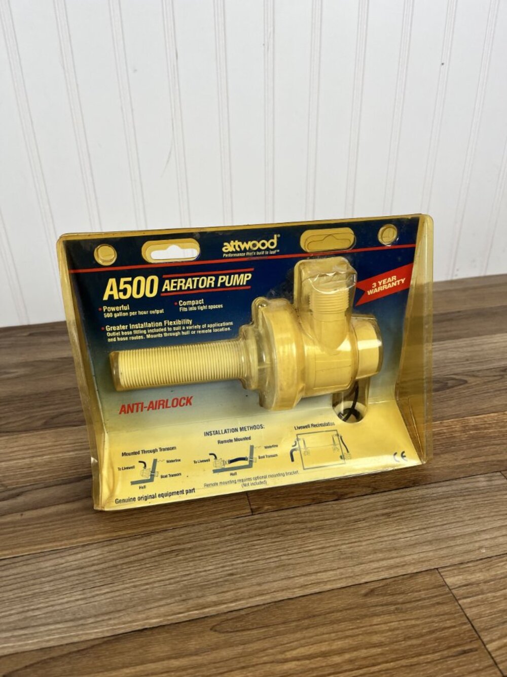 ATWOOD A500 Aerator Pump, 500 Gallon Per Hour Output, Anti-Airlock - New - Picture 3 of 5